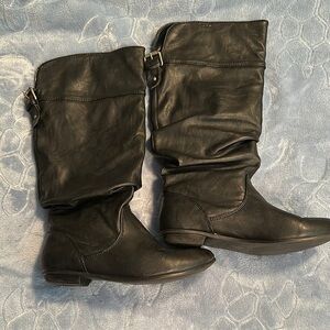 Anna Black Over the Knee Boots by Trend Report